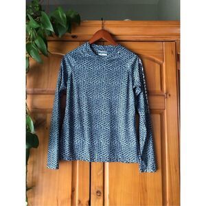 Columbia Omni Shade PFG Fishing Long Sleeve Shirt Blue SZ S